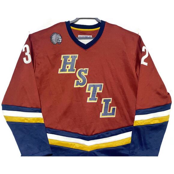 Indian Chief #32 Hustle Gang Hockey Jersey Men's Size XL Block by Block - Picture 4 of 7